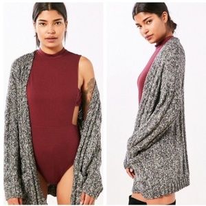 UO Kimchi Blue Hannah Cable Cardigan Sweater